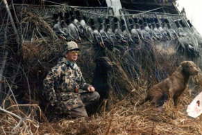 Eddie and hunting companion Clipper
