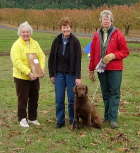 Splash earning her Tracking Dog Excellent Title - November 2009